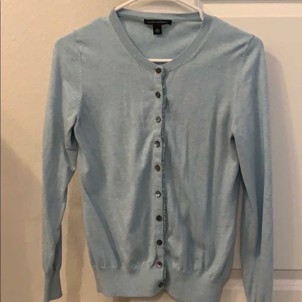 Banana Republic Light Blue Cardigan